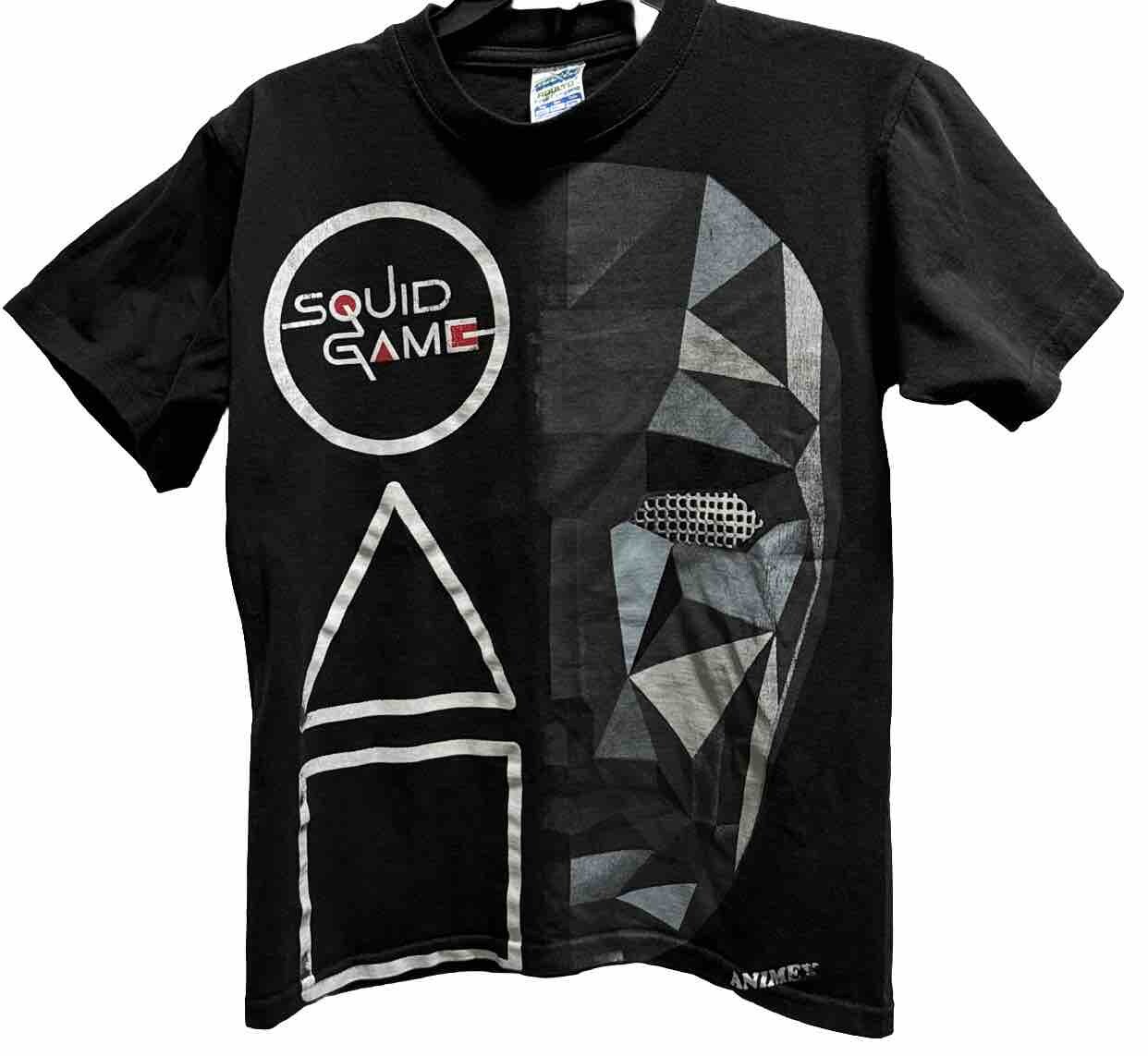 Squid game t shirt small adult short sleeve slim fit 100% cotton