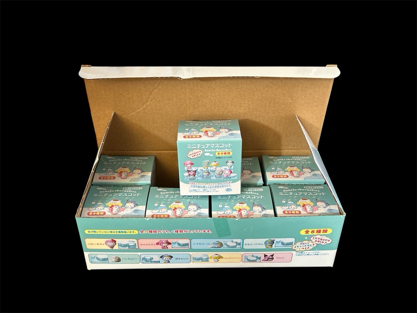 SANRIO Characters Blind Mystery Box – Full Case of 8 Mystery Figures Box