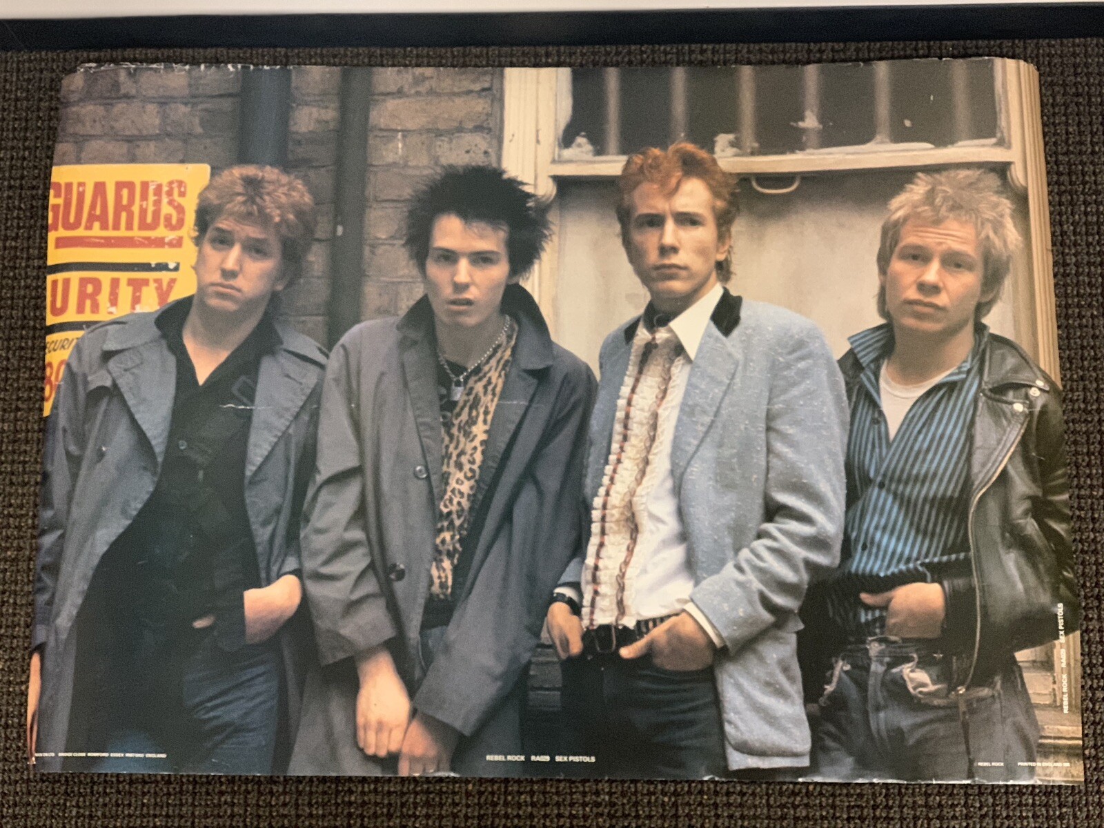 Vintage 1985 Sex Pistols Poster – UK Import Rare – 33.5″x24″
