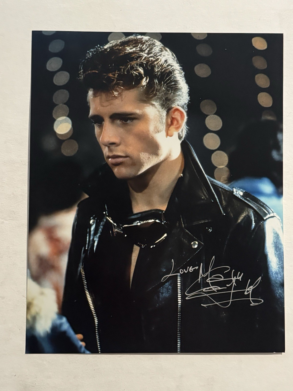 MAXWELL CAULFIELD HAND SIGNED 8×10 PHOTO ACTOR AUTOGRAPHED GREASE 2 MOVIE COA