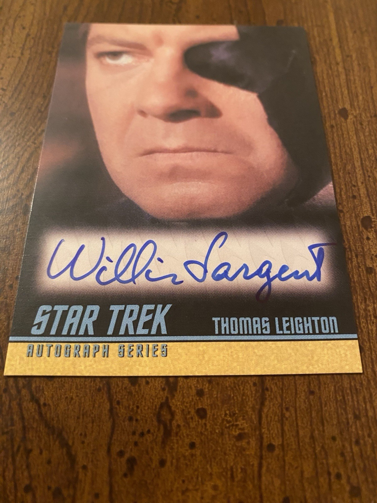 William Sargent Signed Autographed Star Trek Trading Card Rittenhouse