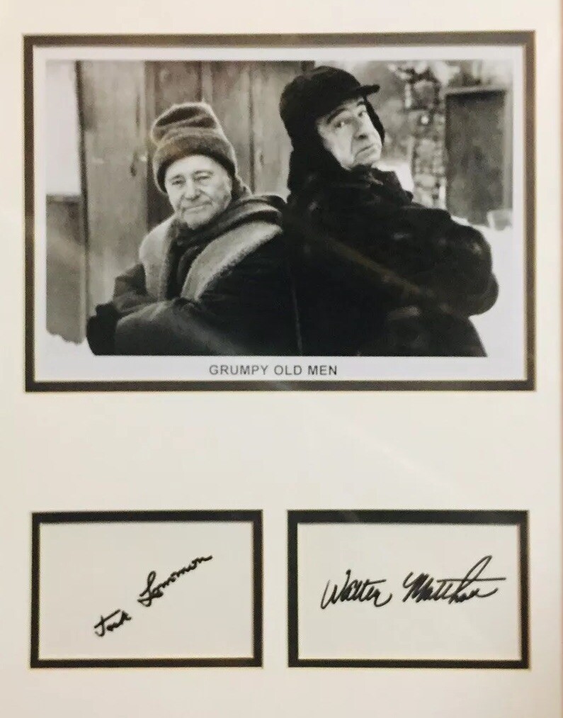 Jack Lemmon / Walter Matthau-Grumpy Old Men Signed Autograph (HOLLYWOOD LEGENDS)
