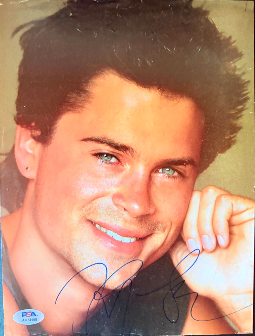ROB LOWE SIGNED AUTOGRAPHED MAGAZINE PAGE THE OUTSIDERS THE WEST WING PSA COA