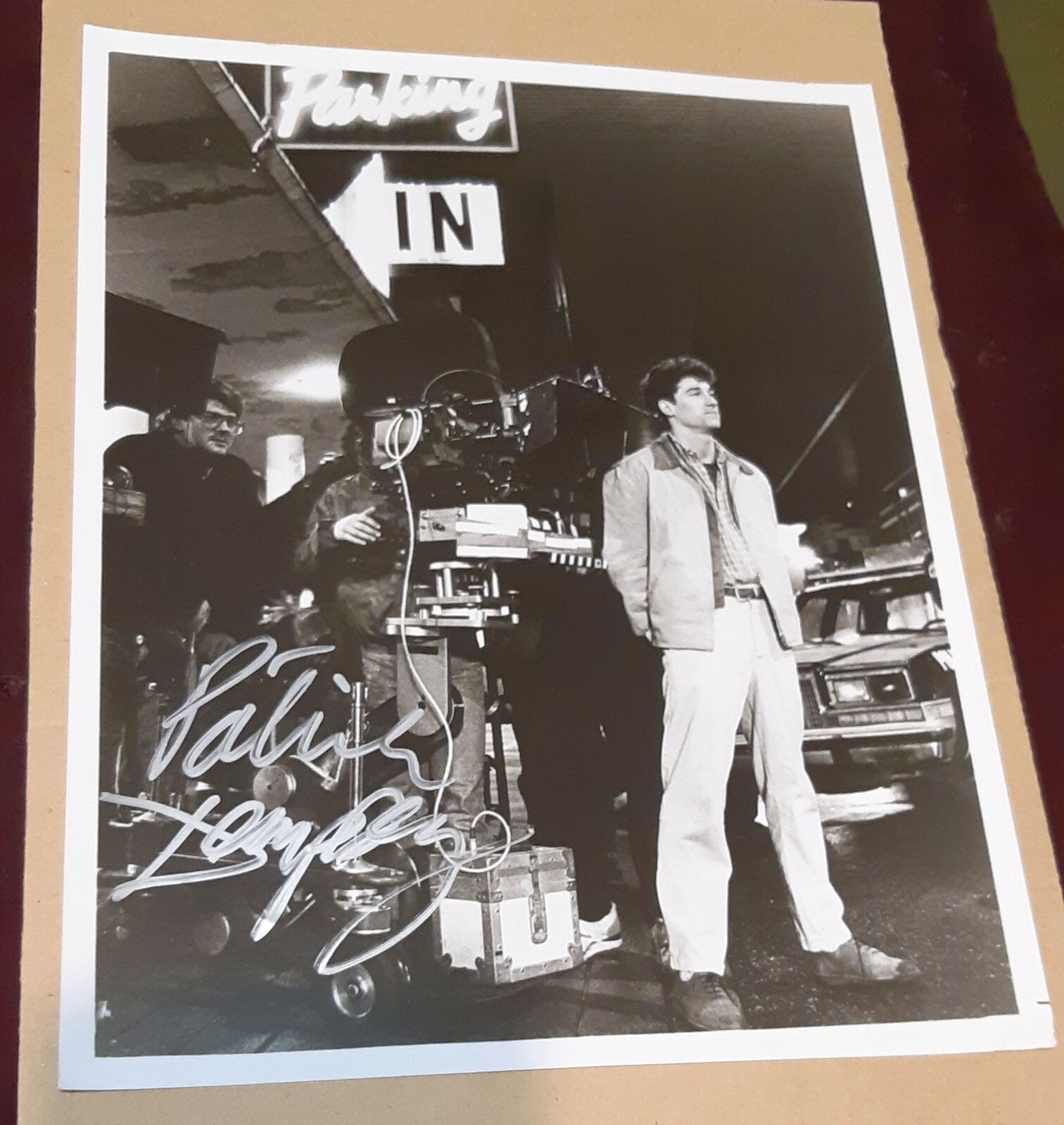 Patrick Dempsey Autographed On Set Photo NO CAO Greyhound Prod. Vancouver Canada