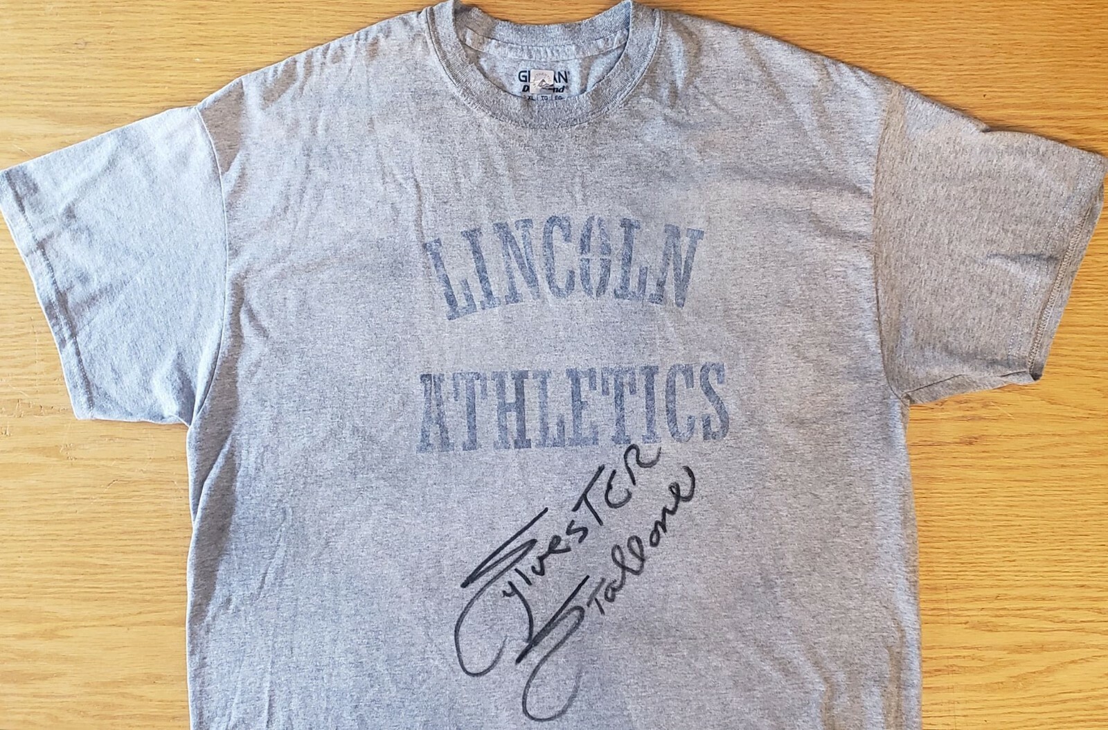 Sylvester Stallone Signed Rocky Creed II SCREEN USED Lincoln Athletics Tee ASI
