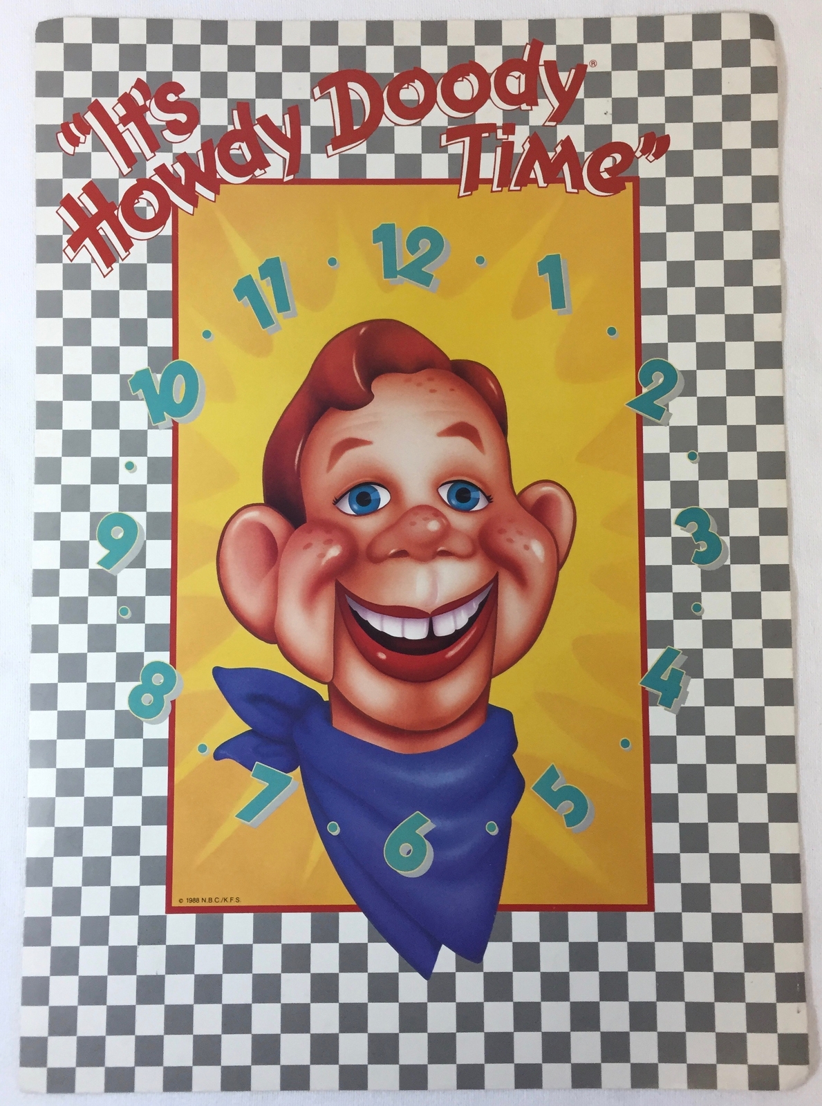 1988 Howdy Doody IT’S HOWDY DOODY TIME poster ~ 13.5×19