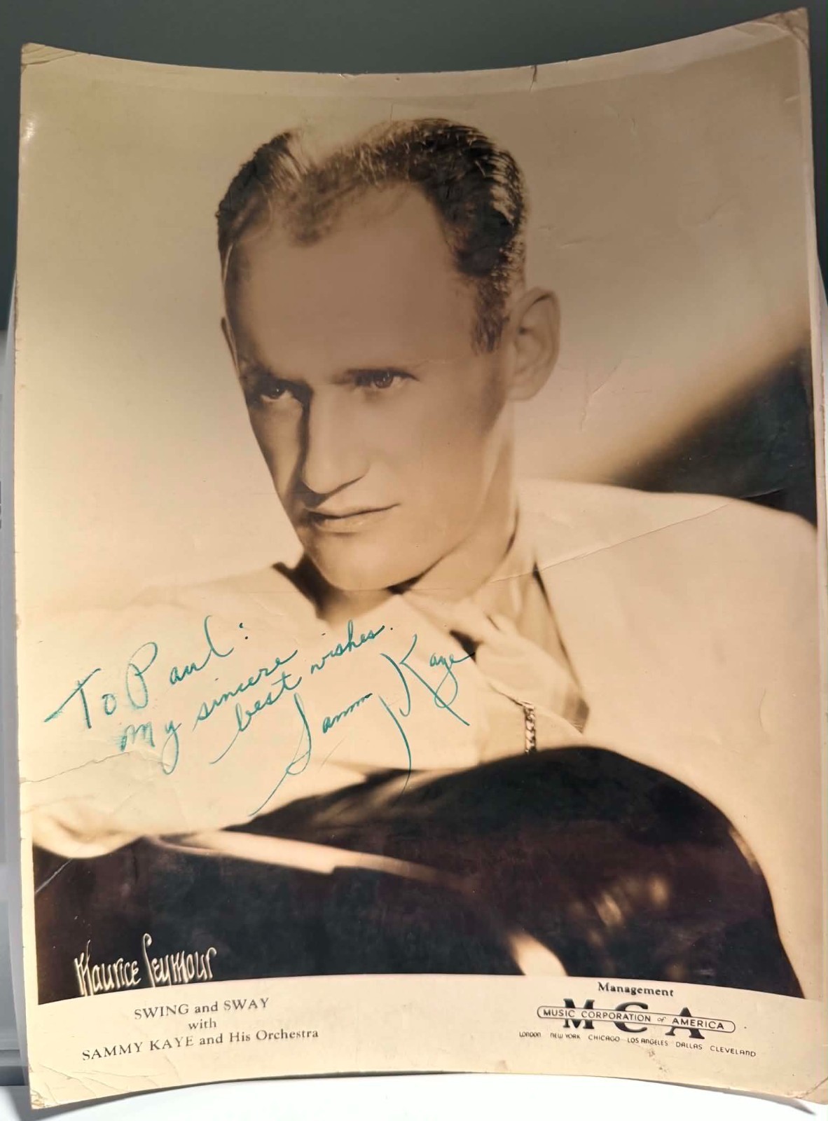 Signed Sammy Kaye Swing & Sway Photo.