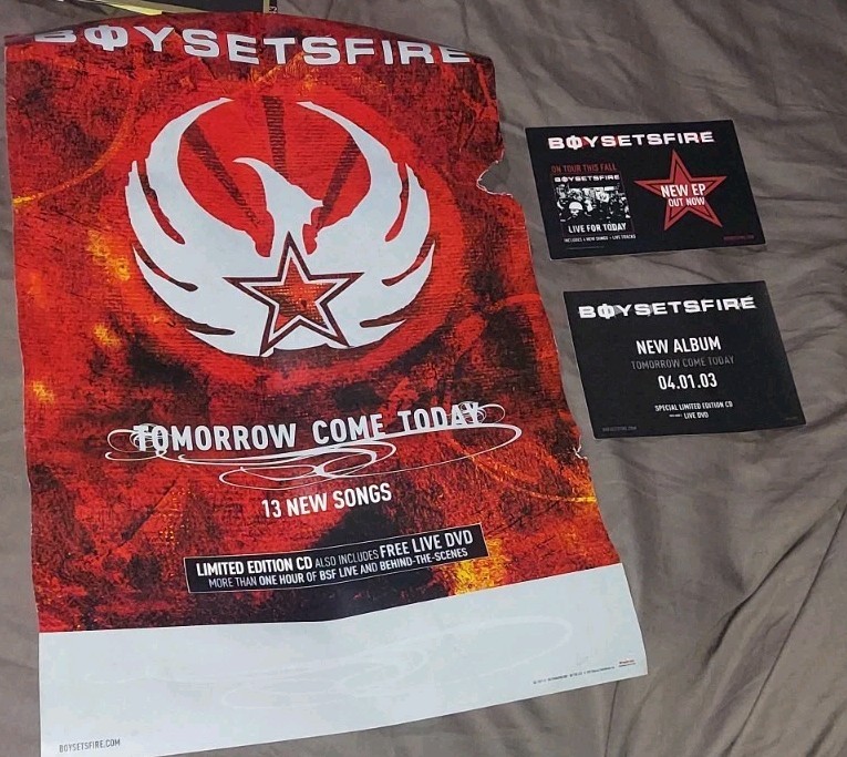 BoySetsFire Boy Sets Fire LIFETIME COLLECTION Promo Poster Sticker Postcard L@@K