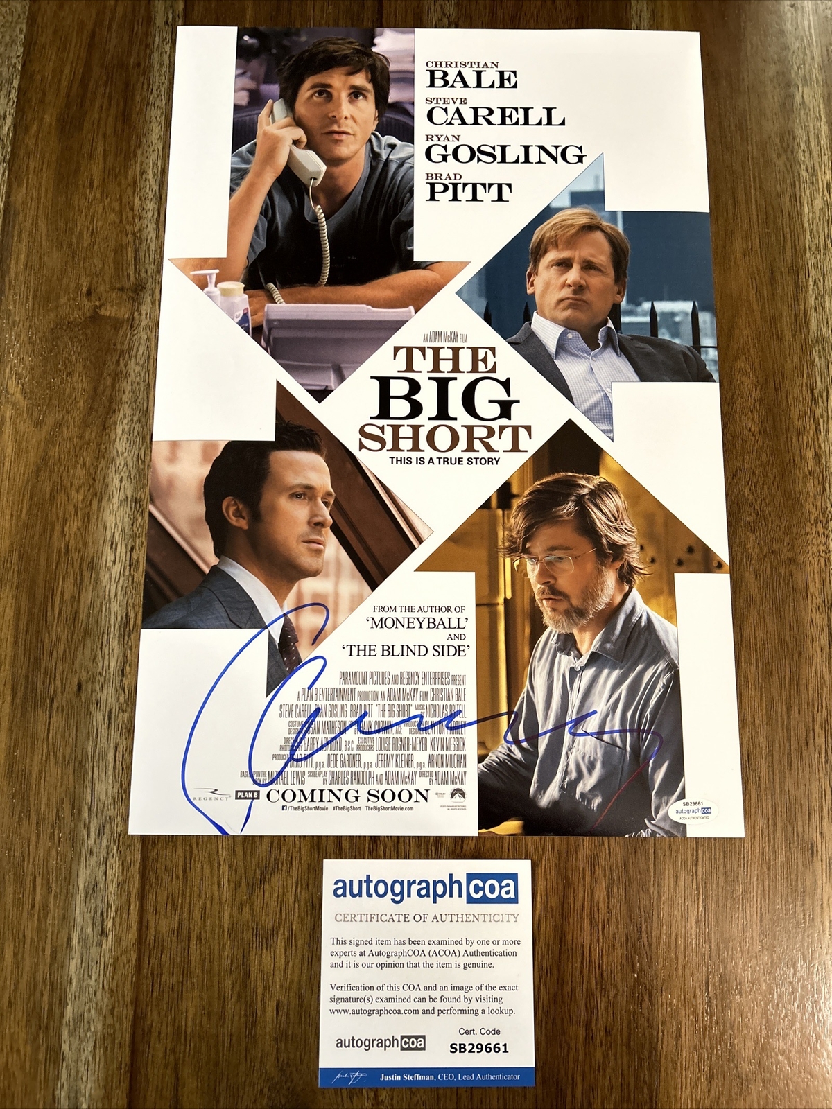 Adam McKay signed autographed 12×18 photo ‘The Big Short’ director ACOA