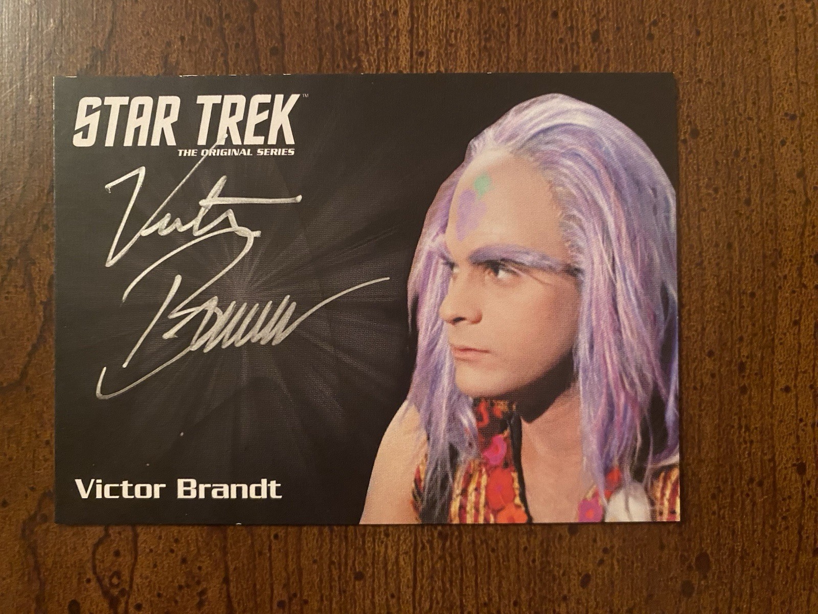 Victor Brandt Signed Autographed Star Trek The Original Series Trading Card