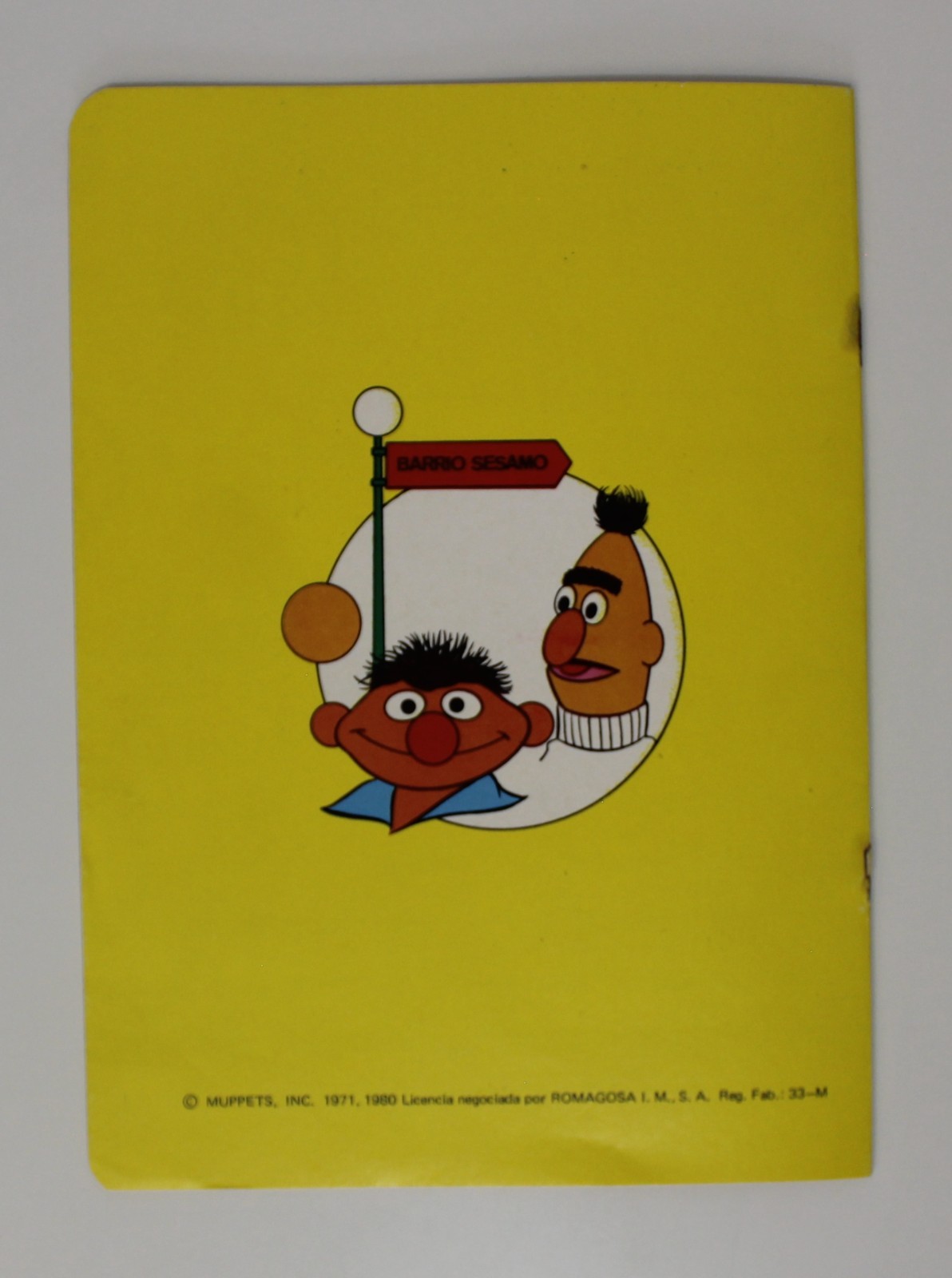 1980 SESAME STREET Notebook 8.5″ x 6″ (21.5 x 15.5 cm) Spanish Vintage BALLOONS
