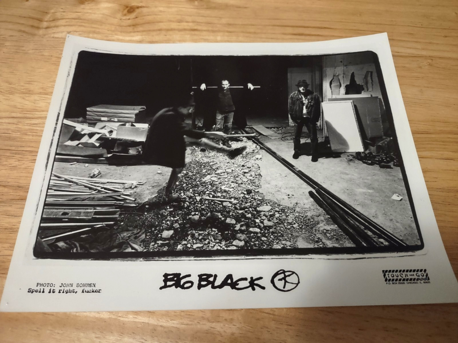 Vintage Big Black Press Photo 8″ X 10″ Touch and Go Records Late 80s VG+