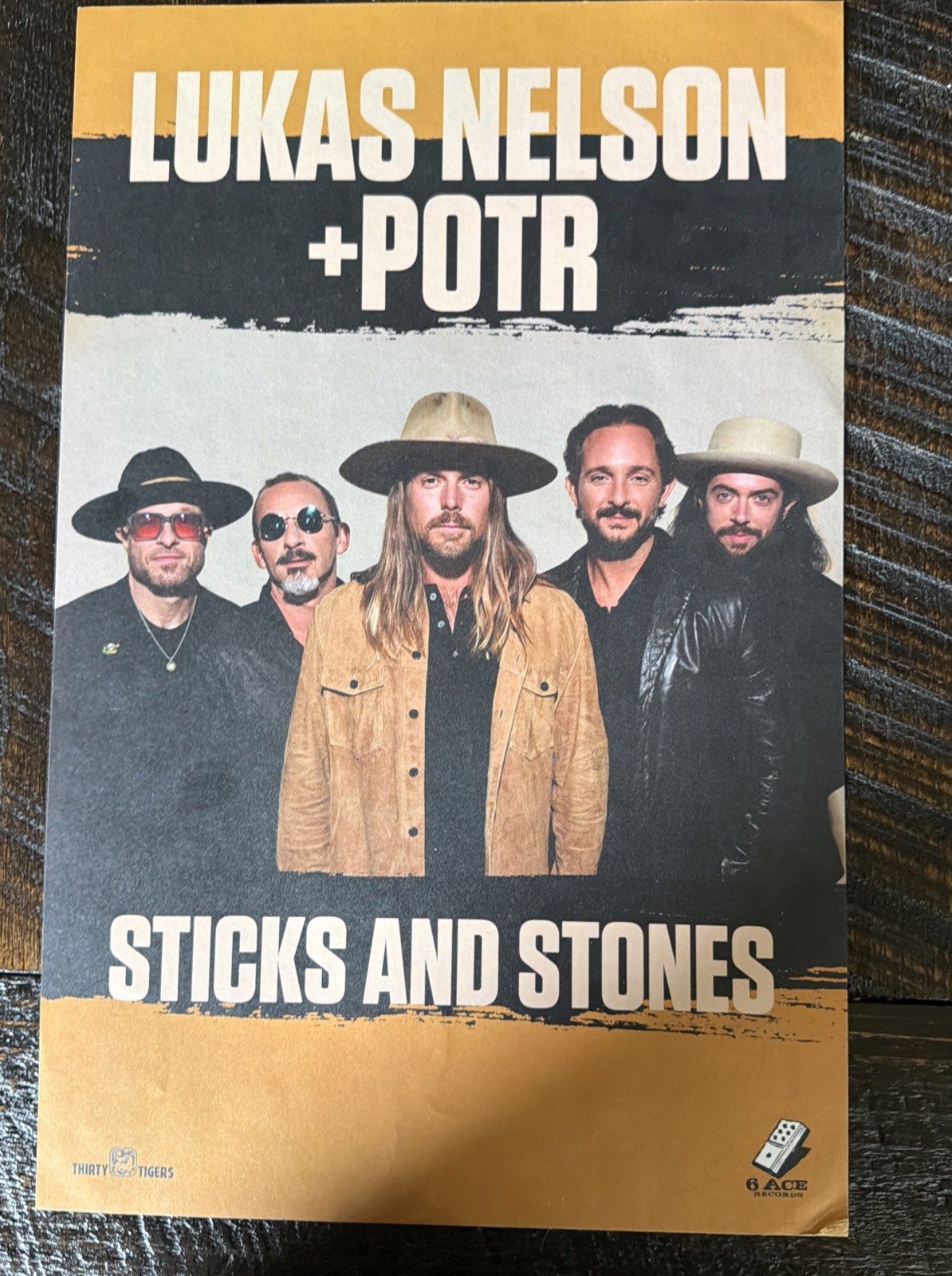 LUKAS NELSON + POTR “STICKS AND STONES” 11×17” Record Store Promo Poster