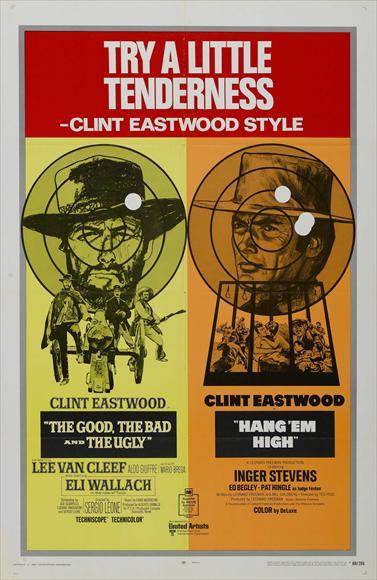 HANG EM HIGH Movie POSTER 27×40 D Clint Eastwood Inger Stevens Ed Begley Sr. Pat