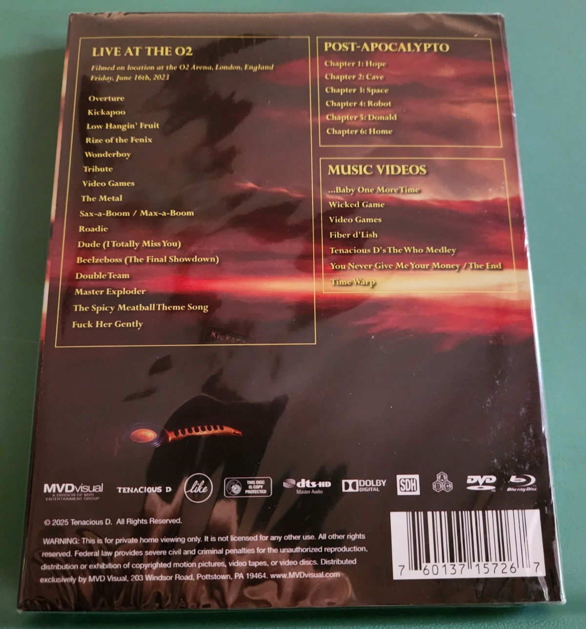 TENACIOUS D SIGNED Blu-Ray The COMPLETE MASTERWORKS VOL 3 Jack Black LIMITED