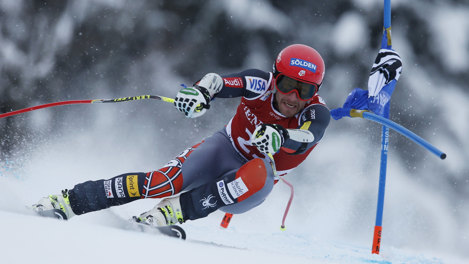 Bode Miller of United States speeds down 8×10 Picture Celebrity Print