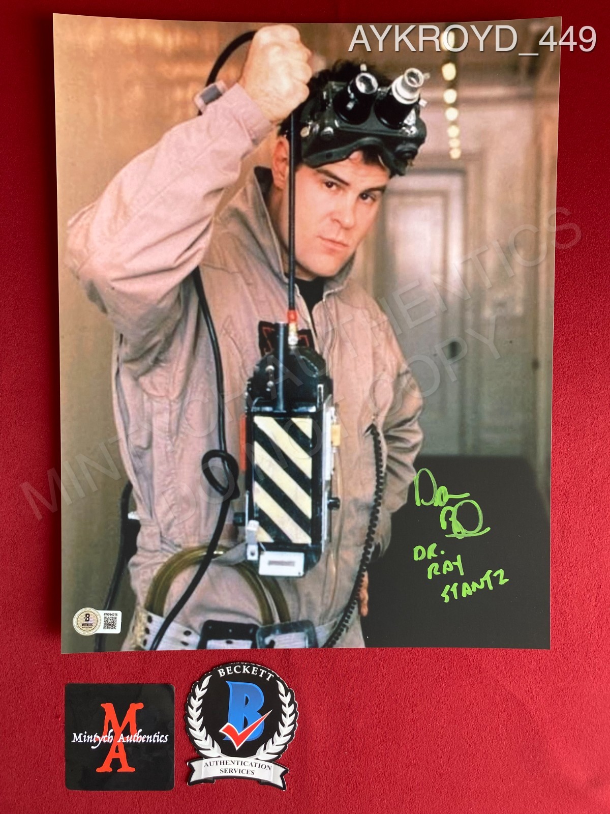 Dan Aykroyd autographed signed 11×14 photo Ghostbusters Ray Stantz Beckett COA