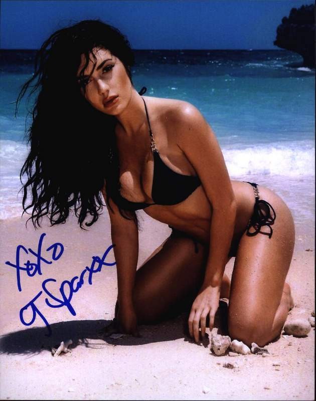 Playboy Bunny Cj Sparxx signed sexy 8×10 Photo -PROOF- -CERTIFICATE- (B0001)