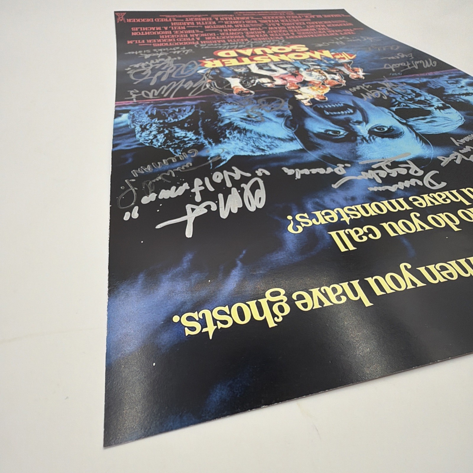 The Monster Squad Autographed 11×17 Poster Cast Signed by 15 Gower, Dekker, Shaw