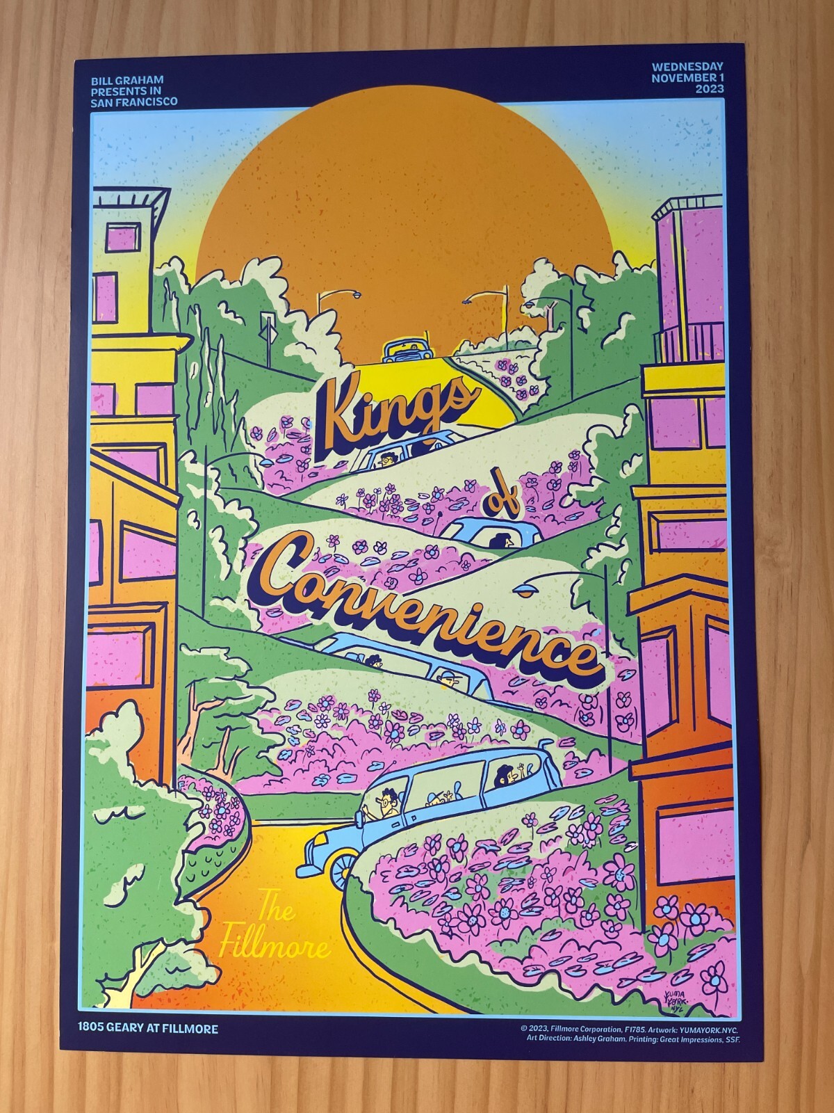 Kings of Convenience 2023 The Fillmore San Francisco CA Concert Poster