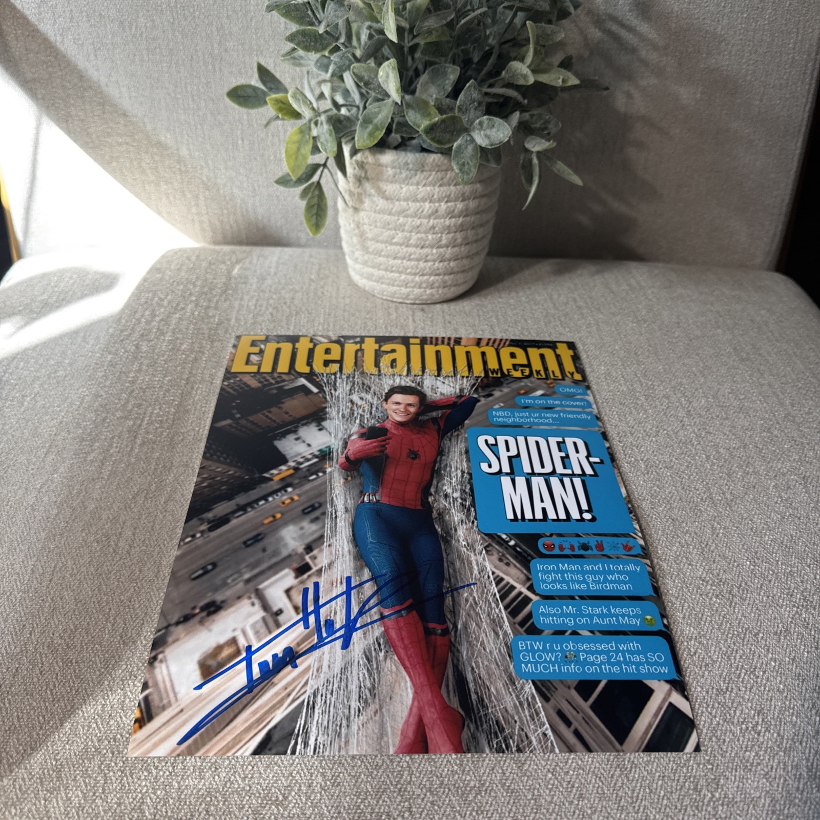 Tom Holland Spider-Man Autographed Signed 8X10 Photo w/COA Proof & Hologram !!
