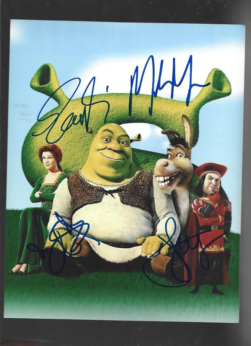 8 x10 hand signed photo cast of “Shrek”