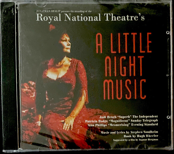 Judi Dench A LITTLE NIGHT MUSIC 1996 Royal National Theater CD RARE OOP