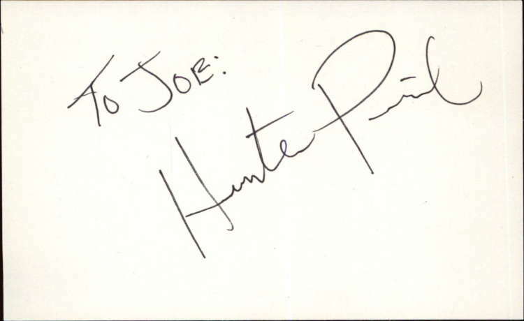 HUNTER PARRISH 17 AGAIN Signed 3″x5″ Index Card