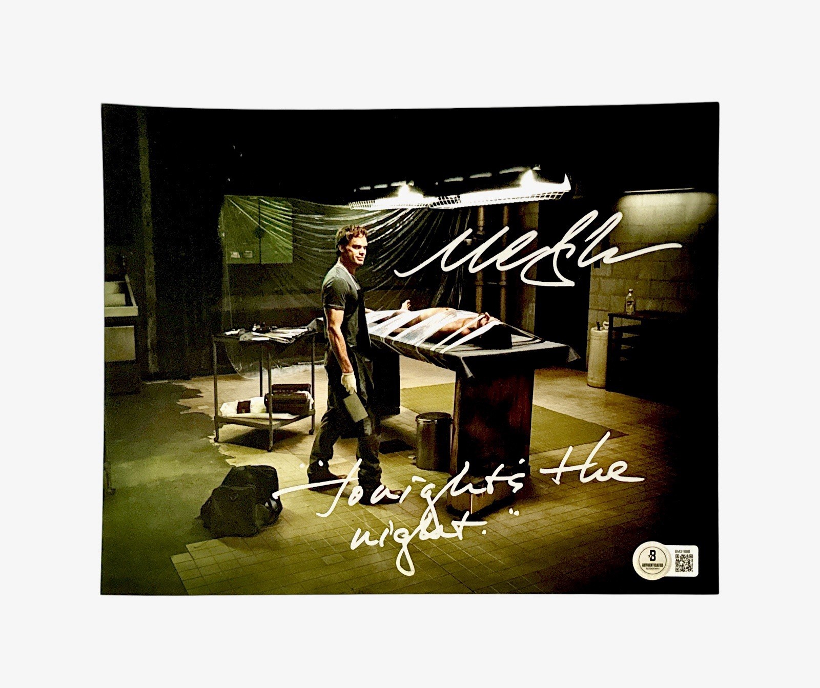 MICHAEL C HALL SIGNED 8X10 PHOTO INSCRIBED FROM THE MOVIE DEXTER VERY RARE 2