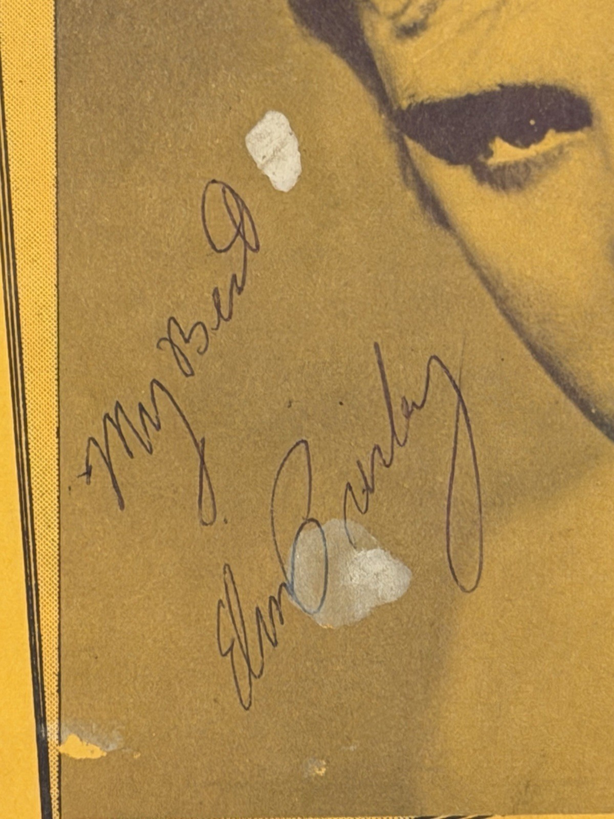 MEGA Rare Elvis Presley Double Autograph Mr. Rhythm Program / 3 COA / Memphis