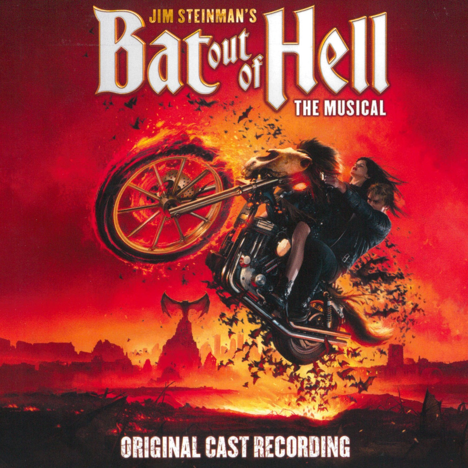 BAT OUT OF HELL Original Broadway Cast Musical Album Cover Replica Poster Print