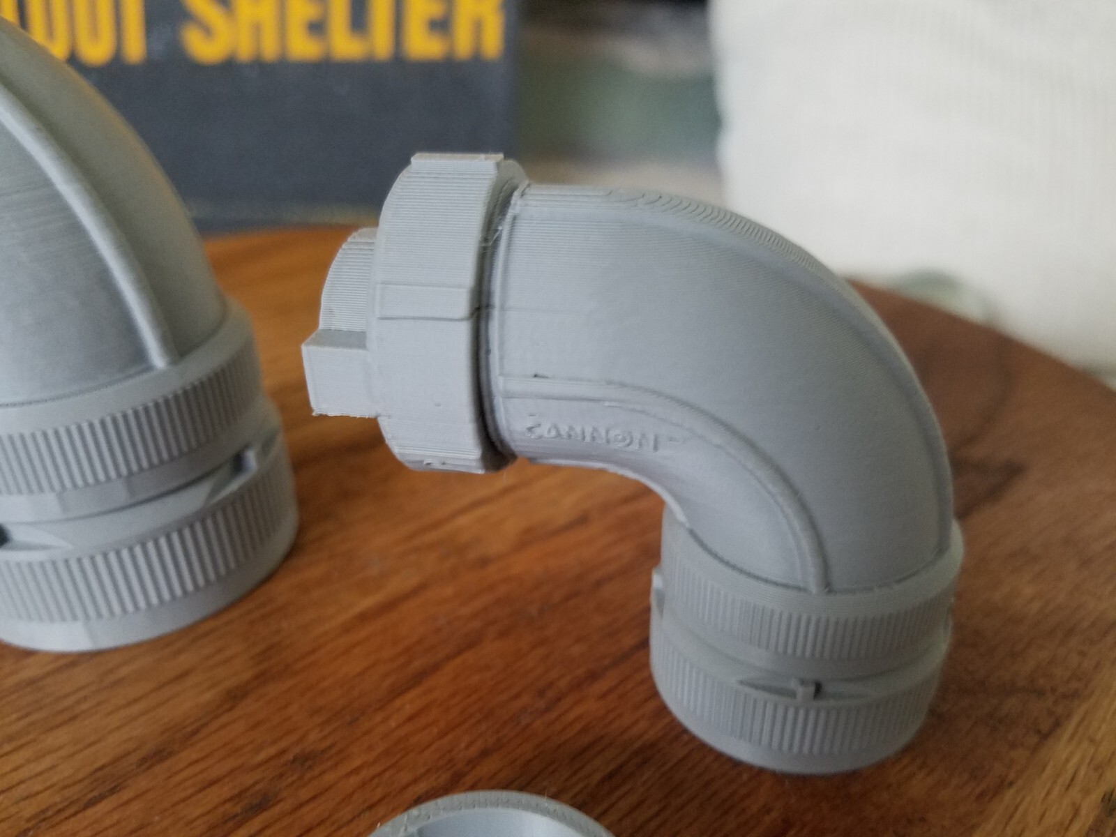 Flux Capacitor Medium and Small (Cannon-Like) Elbows – 3D Printed