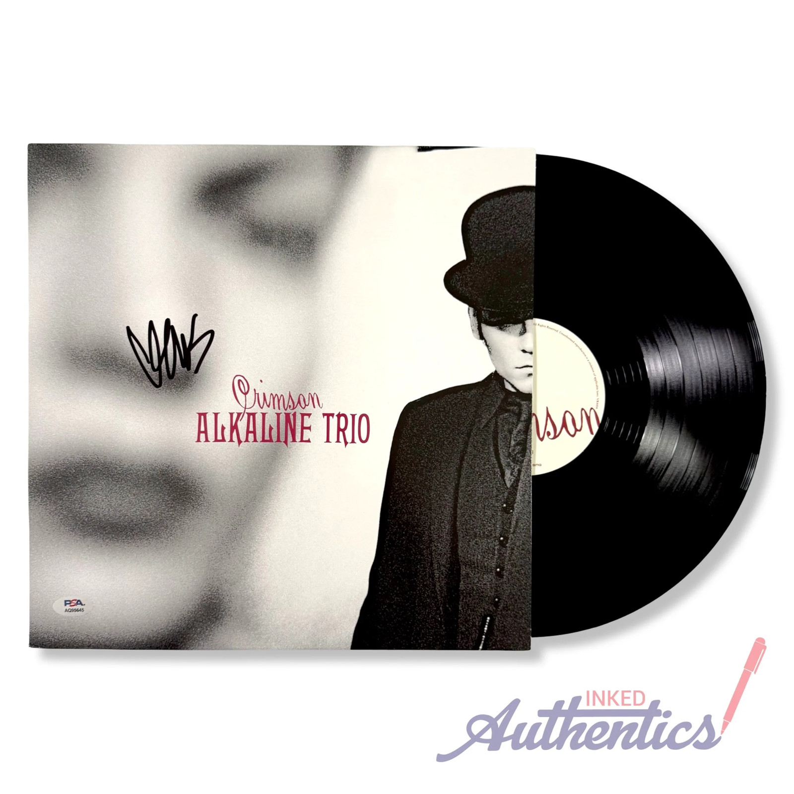 Matt Skiba Signed Autographed Vinyl LP “Crimson” Alkaline Trio PSA/DNA Authentic