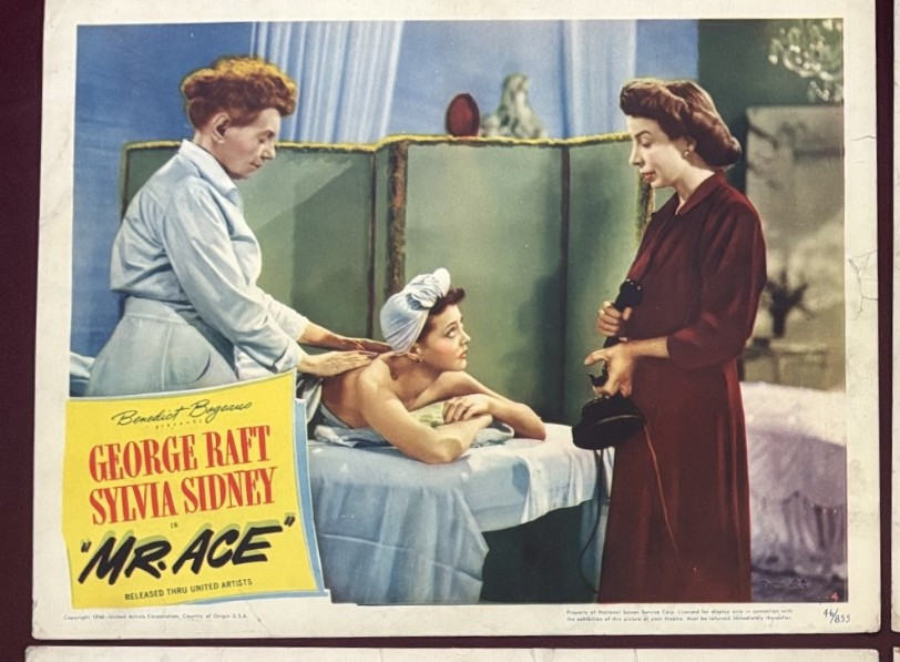 MR ACE LOBBY CARDS (5) 1946 GEORGE RAFT SYLVIA SIDNEY