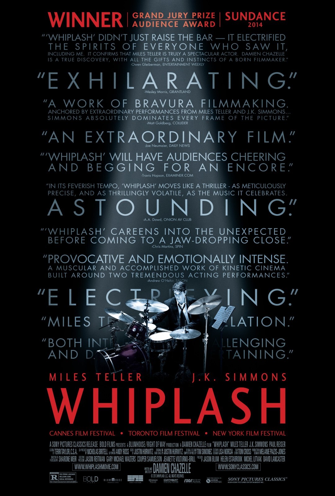 Whiplash movie poster (a) – 11″ x 17″ inches – Miles Teller, J.K. Simmons