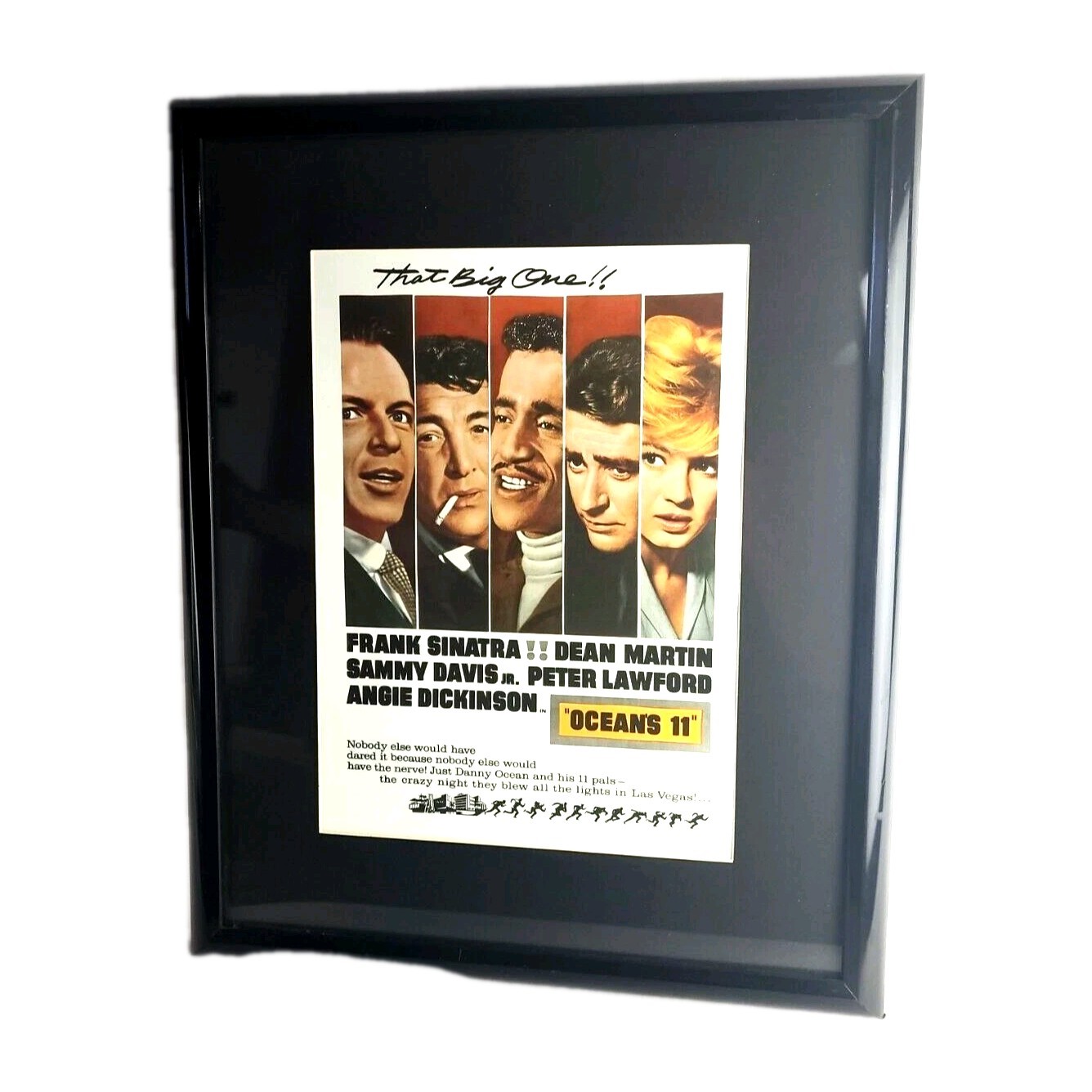 Oceans 11 (1960) Sinatra, Martin, Davis… The Rat Pack 16 X 20 Poster Framed