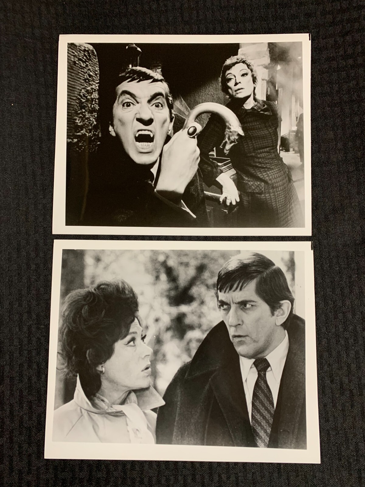 DARK SHADOWS 8×10″ Black & White Photo LOT of 7 FVF 7.0 Barnabas Collins