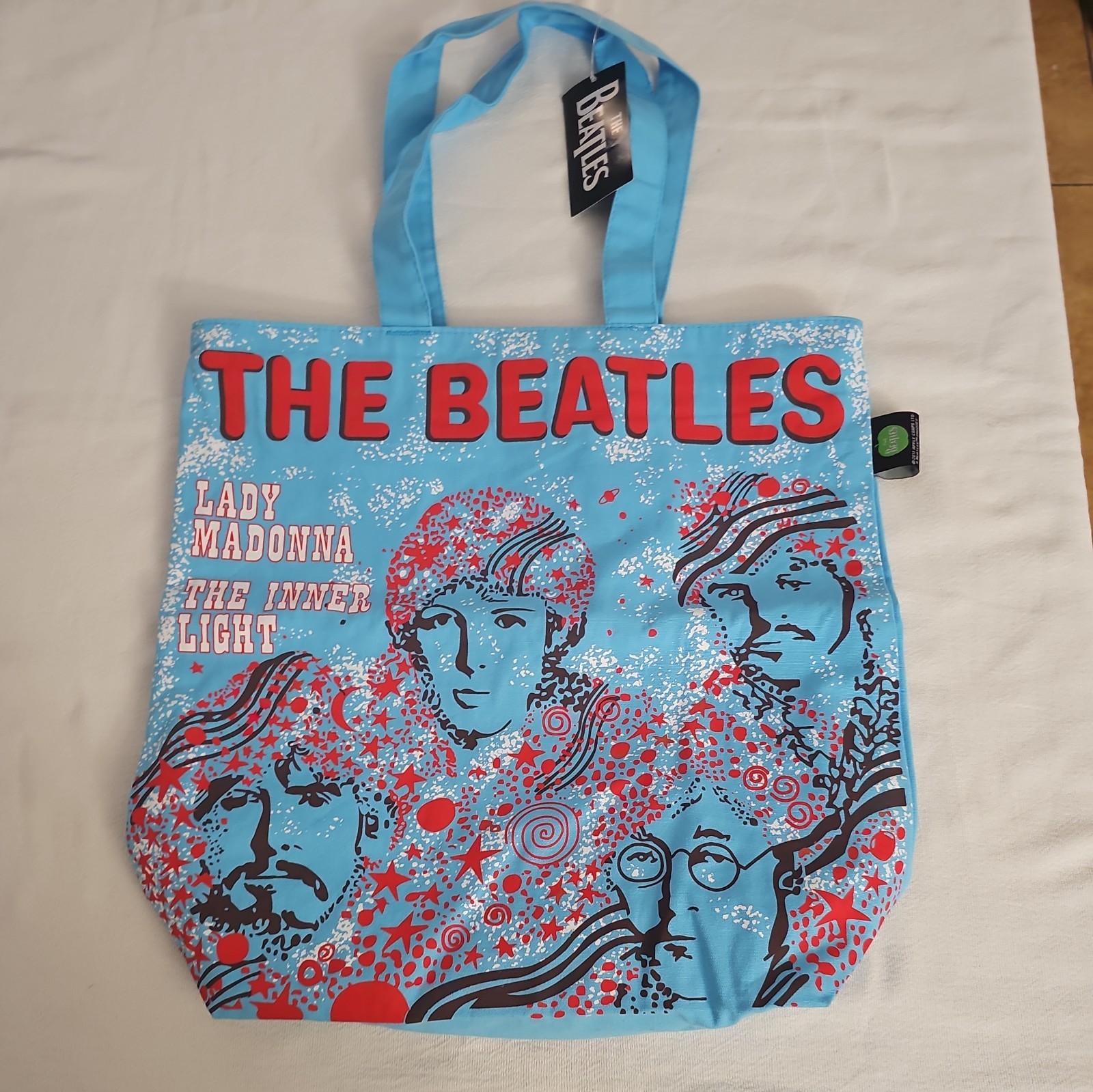 The Beatles 2011 Lady Madonna Blue Large Tote Bag Brand New