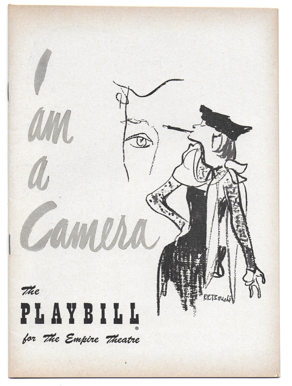 Original Playbill 1952 I Am A Camera with Julie Harris