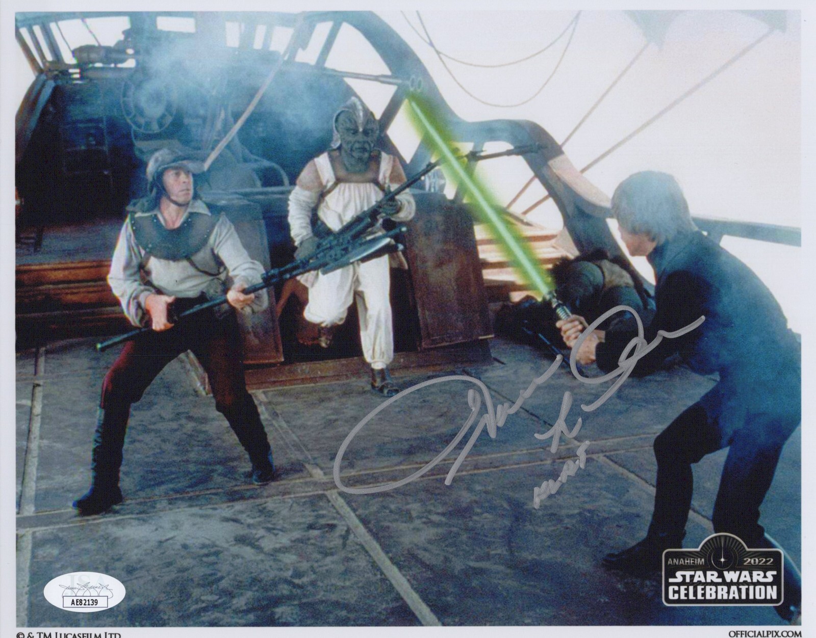 Star Wars Celebration Official Pix- Julius LeFlore signed Klaatu 8×10 photo JSA
