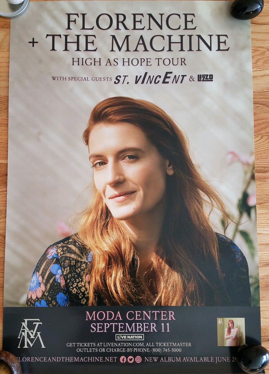 FLORENCE + THE MACHINE – High As Hope Tour MODA CENTER 9/11/18 PROMO ONLY!!!