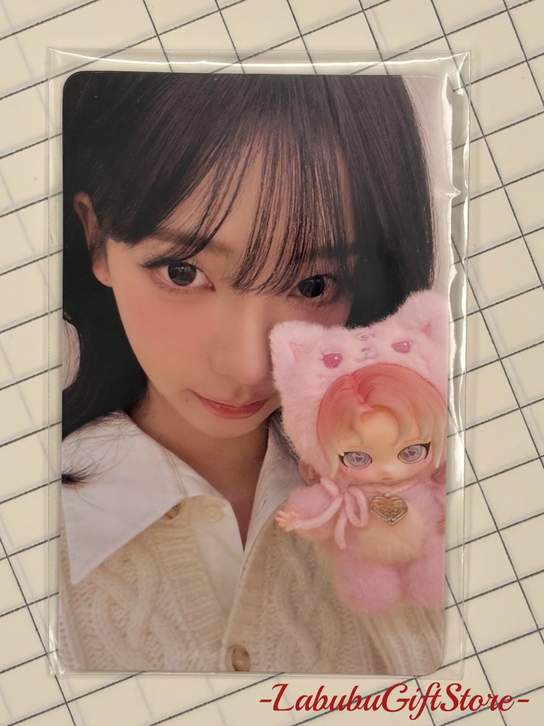 Aespa KARINA POP MART BLIND BOX JELLY PLUSH DOLL HIDDEN OFFICIAL PHOTOCARD #KPGI