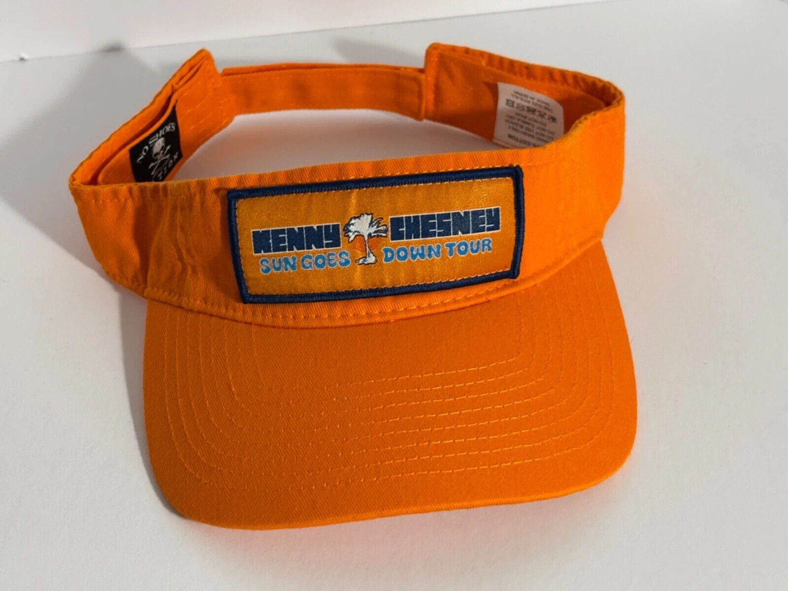 Kenny Chesney 2024 Sun Goes Down Tour Golf Visor Strapback Orange Adult One Size