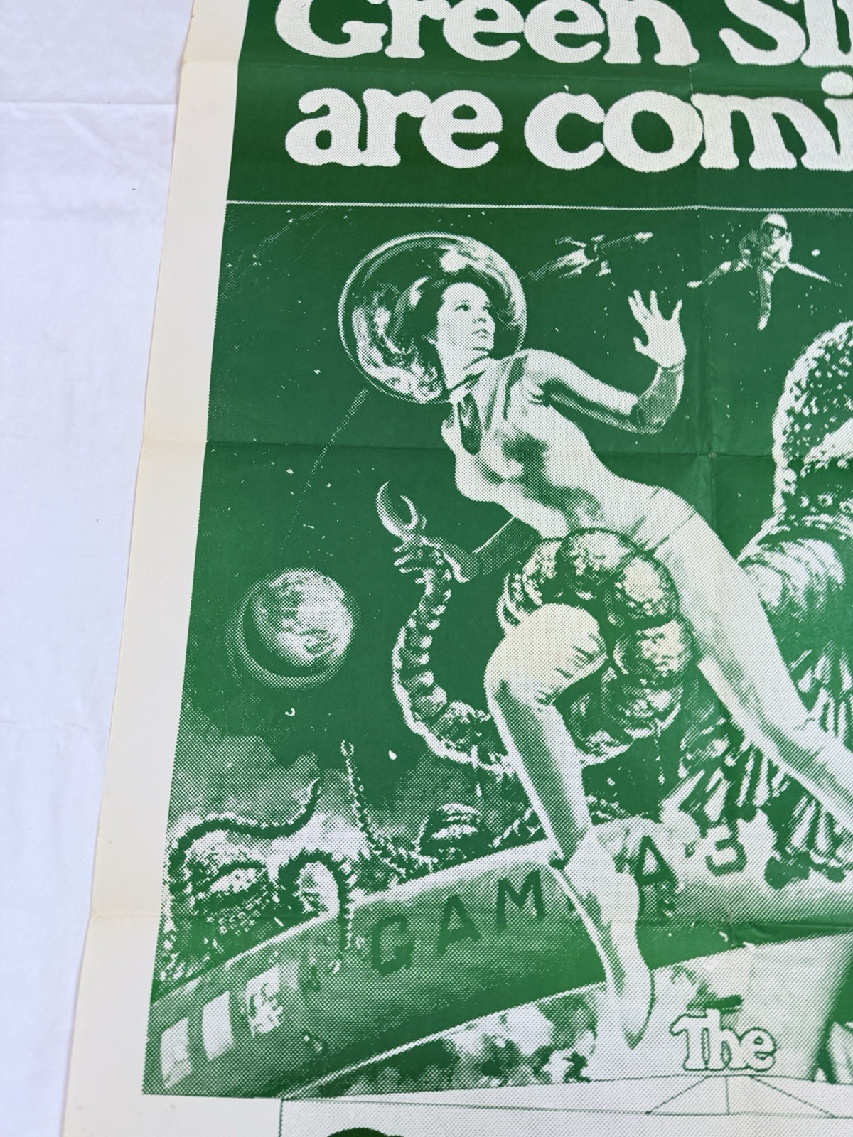 1968 The Green Slime Original Advance 25×38 Movie Poster Cult Horror Monsters