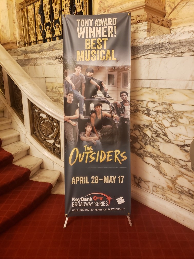 “The Outsiders” Playbill Program Cleveland Playhouse Broadway 2026