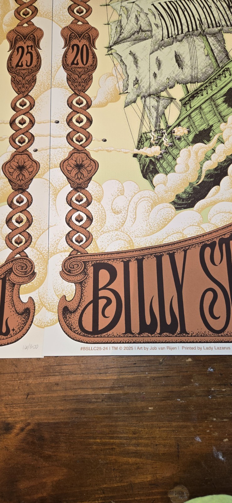 Billy Strings St Augustine Complete 3 Day Poster Set Pirate Ships