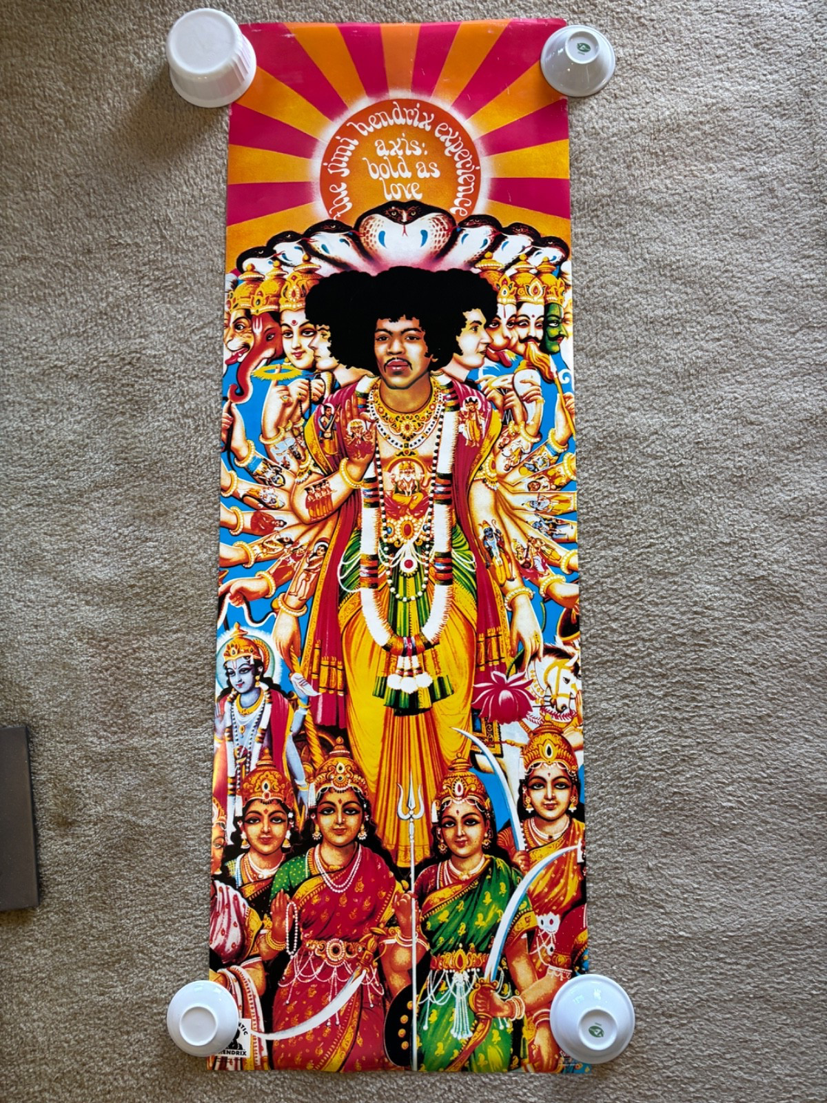 Jimi Hendrix POSTER Axis: Bold as Love HUGE ONE! 21″ x 62″ 2004 FUNKY Authentic