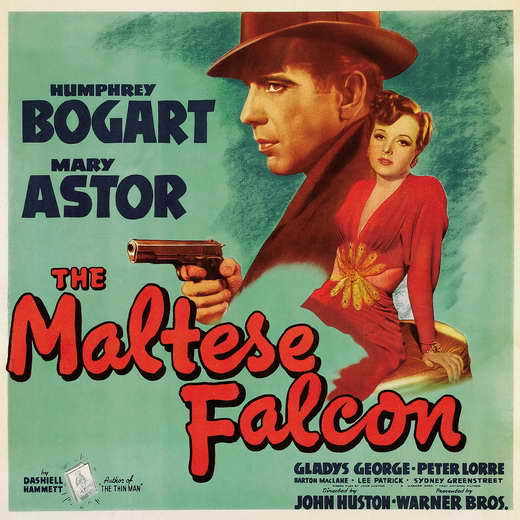 THE MALTESE FALCON Movie POSTER 30×30 Humphrey Bogart Mary Astor Peter Lorre