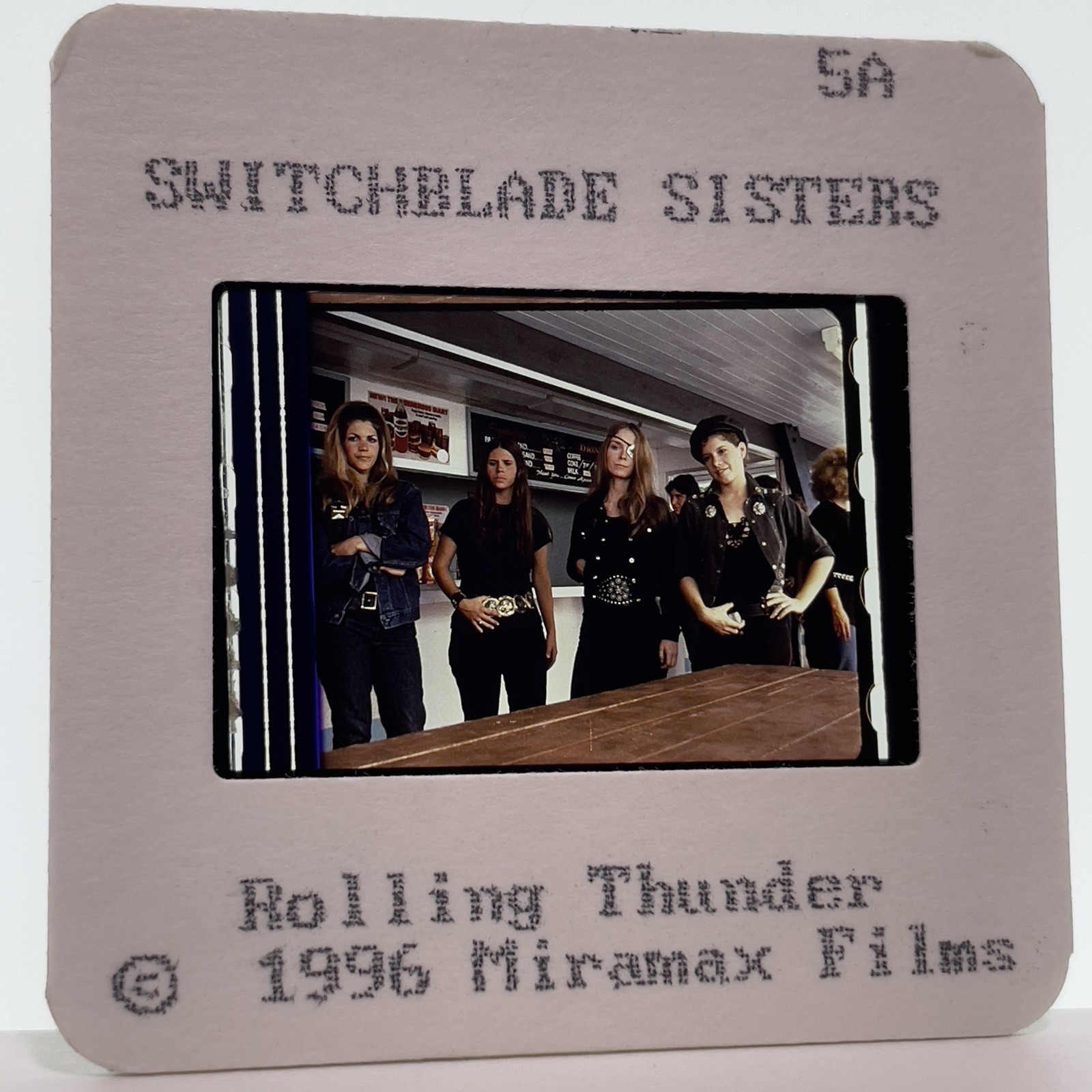 35mm Slide Switchblade Sisters 70s Movie Vintage Publicity Promotion #1