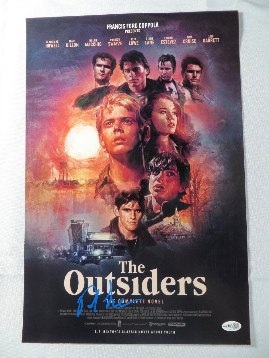 Rob Lowe Signed Autographed 12X18 Photo The Outsiders JSA CM68494
